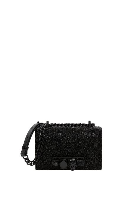Borsa Mini Biker Jewelled Nera ALEXANDER MCQUEEN | 653134-1BLDA1000